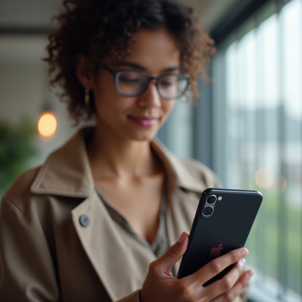 appareil photo avant de l'iphone noir