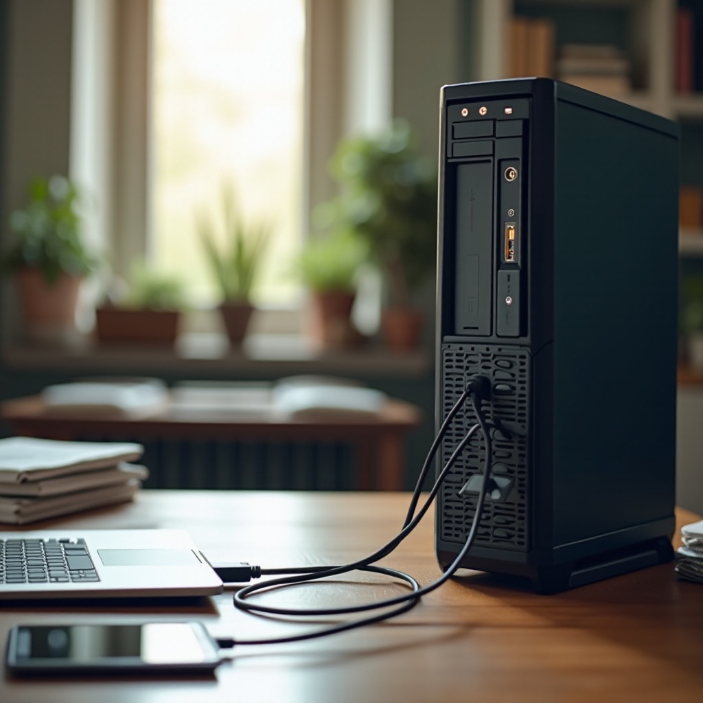 met welke spanning kan een desktop-pc een laptop opladen?