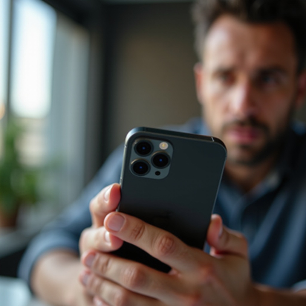 iPhone Frontkamera schwarz