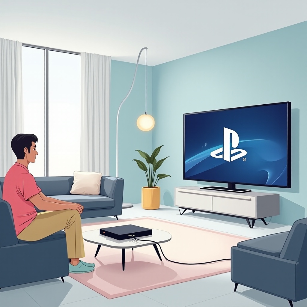 cómo conectar la PlayStation al televisor