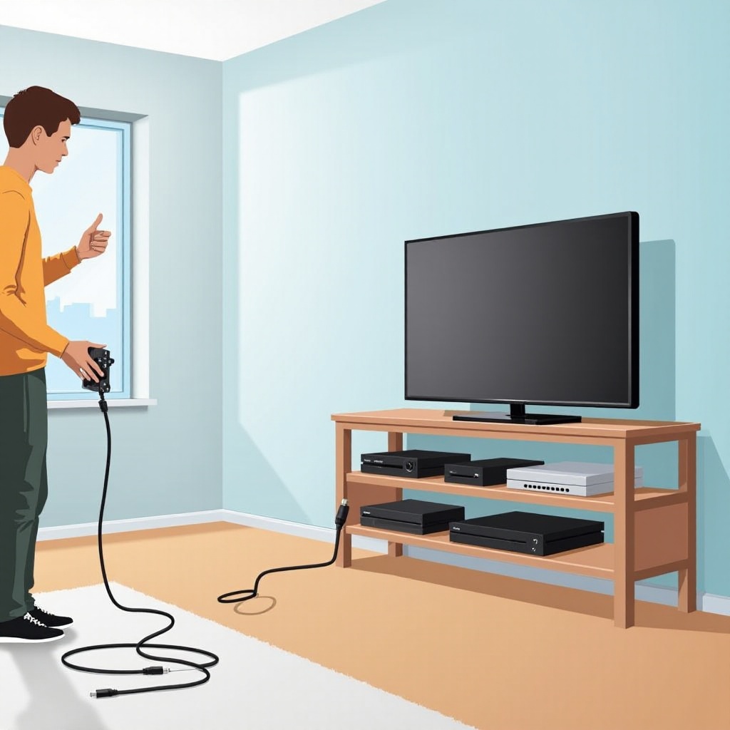 wie man die PlayStation an den Fernseher anschließt