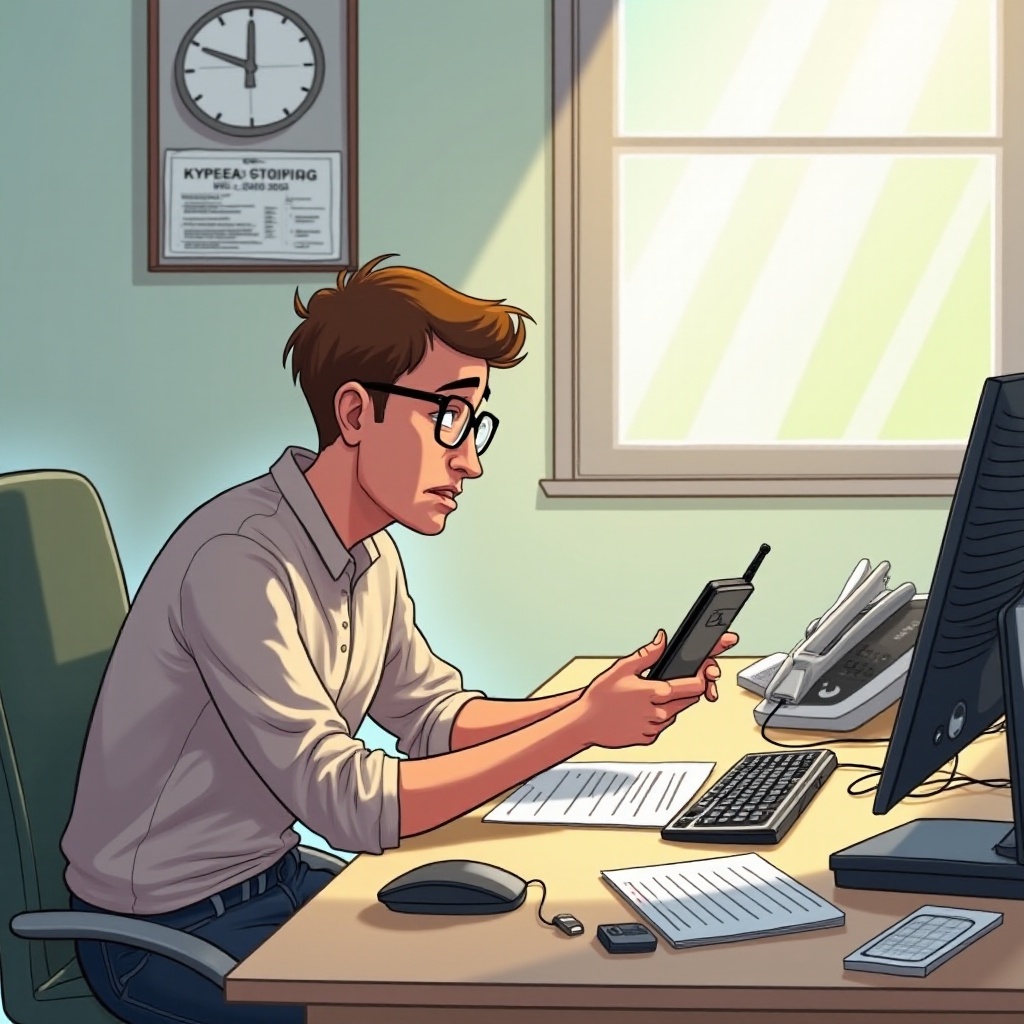 il telefono kyocera non si accende