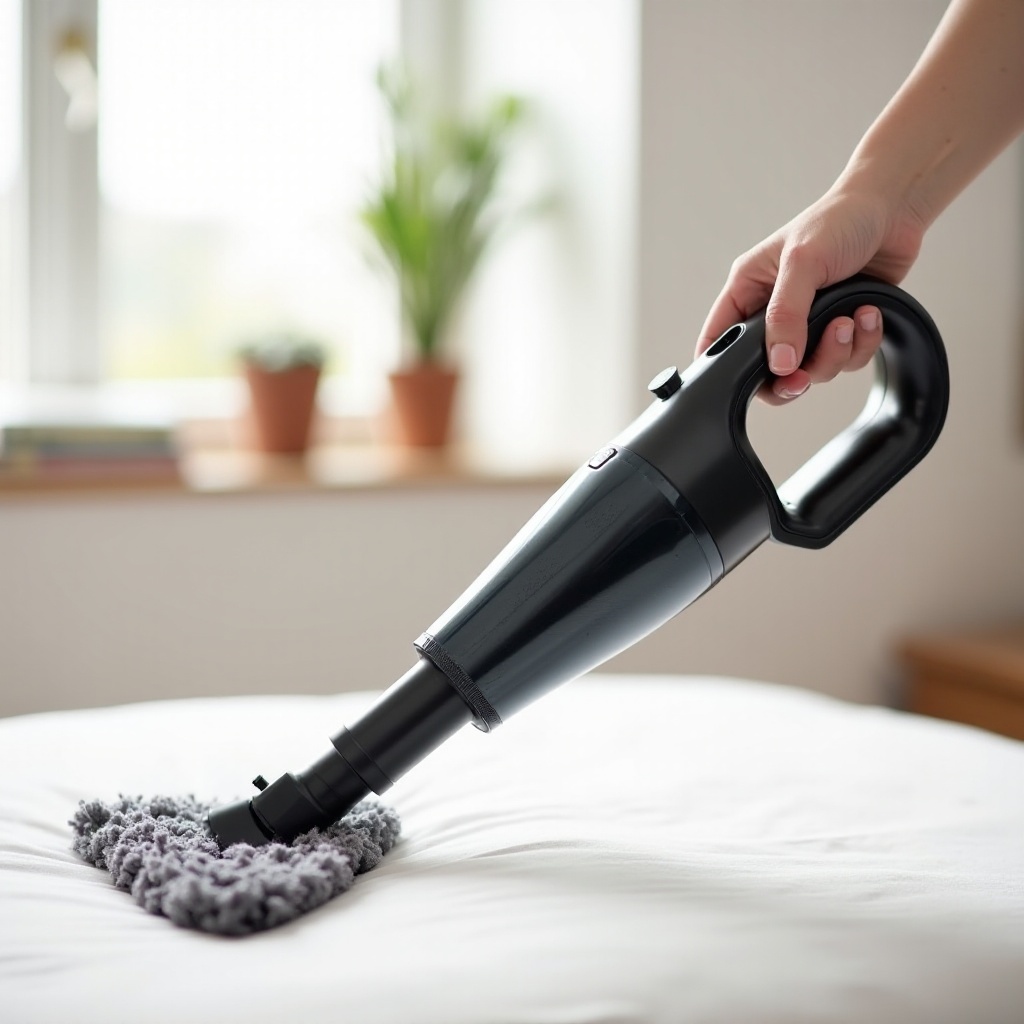 aspirateur à main avec brosse