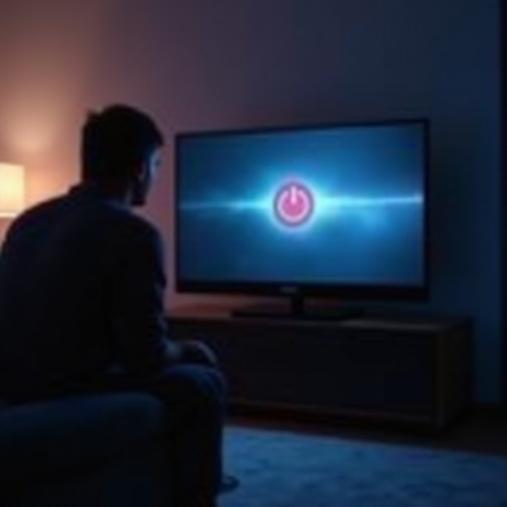 Vizio-television virtavalo vilkkuu 15 kertaa